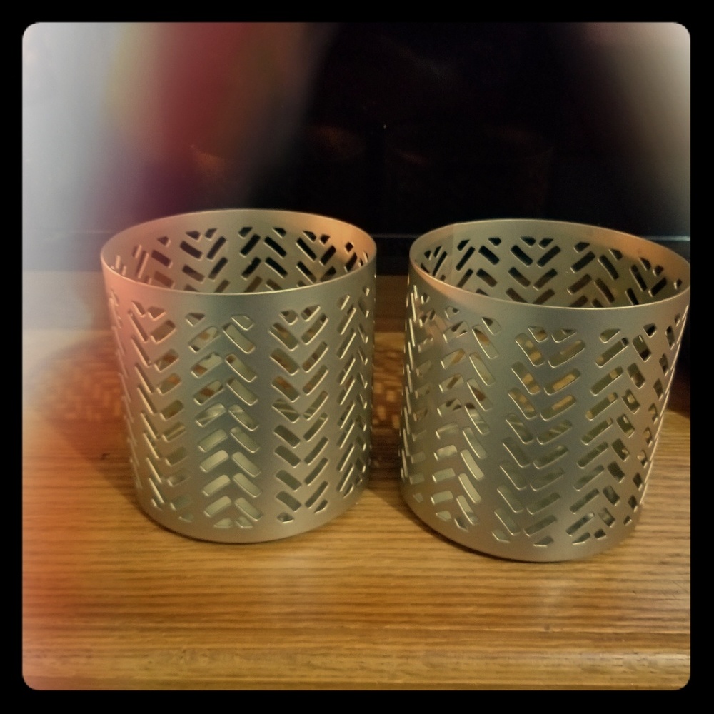 Two Yankee Candle Holders